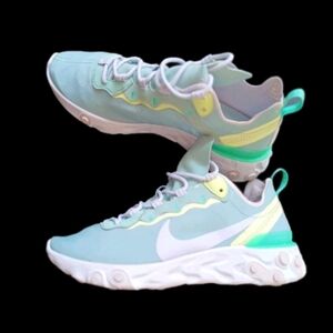 Nike React Element Running Sneakers Women's Size 9.5 Aqua-teal